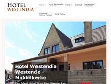 Tablet Screenshot of hotelwestendia.be